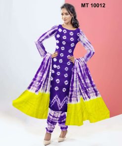 কটন বাটিক থ্রি পিছ (MT-10012)