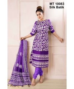 সিল্ক বাটিক থ্রি পিছ (MT-10083)