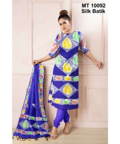 সিল্ক বাটিক থ্রি পিছ (MT-10092)