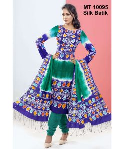 সিল্ক বাটিক থ্রি পিছ (MT-10095)
