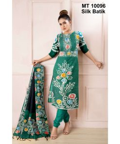 সিল্ক বাটিক থ্রি পিছ (MT-10096)