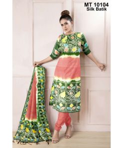 সিল্ক বাটিক থ্রি পিছ (MT-10104)