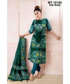 সিল্ক বাটিক থ্রি পিছ (MT-10105)