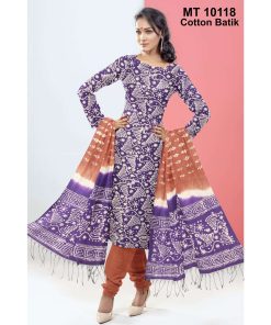 কটন বাটিক থ্রি পিছ (MT-10118)