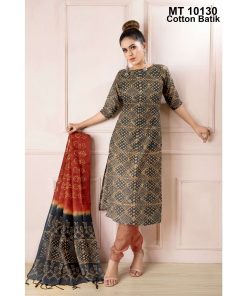 কটন বাটিক থ্রি পিছ (MT-10130)