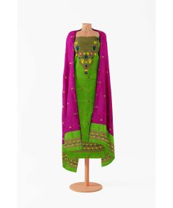 Alternative view of মাসলাইস সিল্ক তাঁতের থ্রি-পিস (MT-10147)