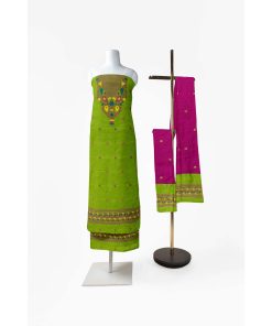 Alternative view of মাসলাইস সিল্ক তাঁতের থ্রি-পিস (MT-10150)