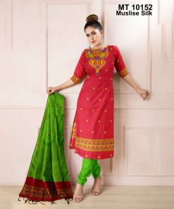 মাসলাইস সিল্ক তাঁতের থ্রি-পিস (MT-10152)