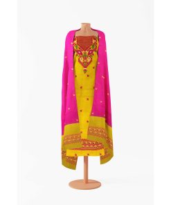 Alternative view of মাসলাইস সিল্ক তাঁতের থ্রি-পিস (MT-10153)