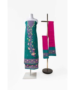 Alternative view of মাসলাইস সিল্ক তাঁতের থ্রি-পিস (MT-10163)