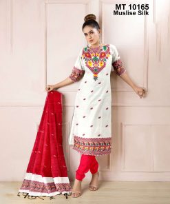 মাসলাইস সিল্ক তাঁতের থ্রি-পিস (MT-10165)