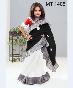 বাচ্চাদের রেডিমেড হাফসিল্ক শাড়ী (MT-1405)