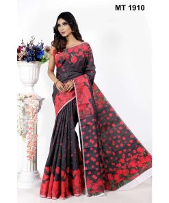 মাসলাইস সিল্ক ডিজিটাল প্রিন্ট শাড়ী (MT-1910)