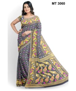 মাসলাইস সিল্ক জামদানি শাড়ী (MT-3060)
