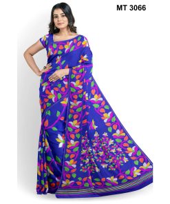 মাসলাইস সিল্ক জামদানি শাড়ী ব্লাউজ পিছ সহ (MT-3066)