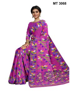 Alternative view of মাসলাইস সিল্ক জামদানি শাড়ী ব্লাউজ পিছ সহ (MT-3068)