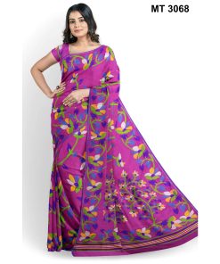 মাসলাইস সিল্ক জামদানি শাড়ী ব্লাউজ পিছ সহ (MT-3068)
