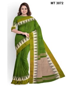 সফট হাফ সিল্ক টাঙ্গাইল তাঁতের শাড়ী ব্লাউজ পিছ সহ (MT-3072)