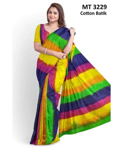 Soft Cotton Batik Saree with Blouse Piece (MT-3229)