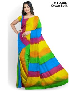 Soft Cotton Batik Saree with Blouse Piece (MT-3486)