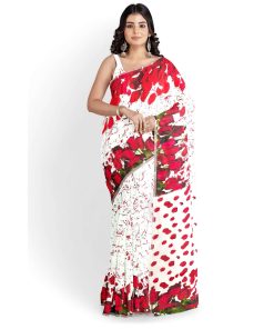 Alternative view of মাসলাইস সিল্ক ডিজিটাল প্রিন্ট শাড়ী (MT-3795)