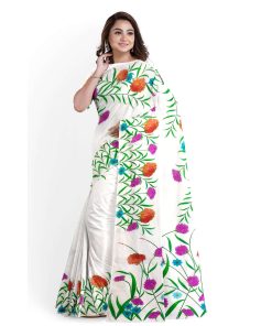 Alternative view of মাসলাইস সিল্ক ডিজিটাল প্রিন্ট শাড়ী (MT-3803)