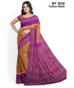 Soft Cotton Batik Saree with Blouse Piece (MT-3836)