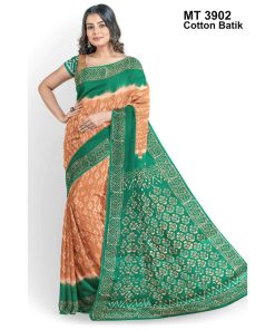 Soft Cotton Batik Saree with Blouse Piece (MT-3902)