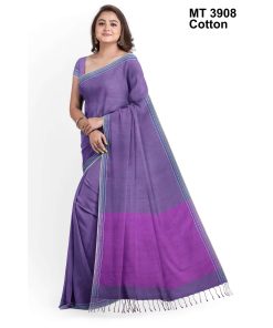 টাঙ্গাইল তাঁতের সুতি শাড়ী ব্লাউজ পিছ সহ (MT-3908)