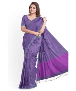 Alternative view of টাঙ্গাইল তাঁতের সুতি শাড়ী ব্লাউজ পিছ সহ (MT-3908)