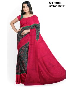 Soft Cotton Batik Saree with Blouse Piece (MT-3984)