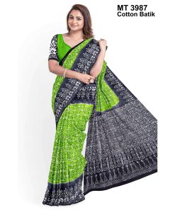 Soft Cotton Batik Saree with Blouse Piece (MT-3987)