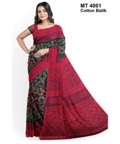 Soft Cotton Batik Saree with Blouse Piece (MT-4001)
