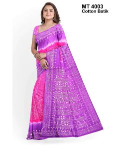 Soft Cotton Batik Saree with Blouse Piece (MT-4003)