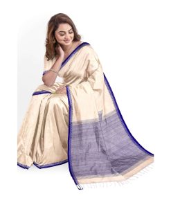 Alternative view of টাঙ্গাইল তাঁতের সুতি শাড়ী ব্লাউজ পিছ সহ (MT-4052)