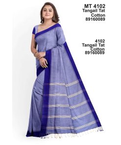 Tangail Tant Cotton Saree With Running Blouse Piece (MT-4102)