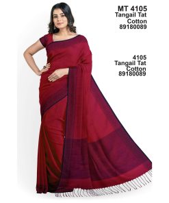 Tangail Tant Cotton Saree With Running Blouse Piece (MT-4105,4104)