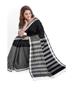 Alternative view of Tangail Tant Cotton Saree With Running Blouse Piece (MT-4108)