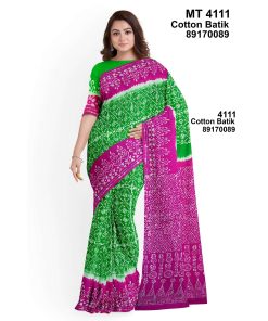 Soft Cotton Batik Saree with Blouse Piece (MT-4111)