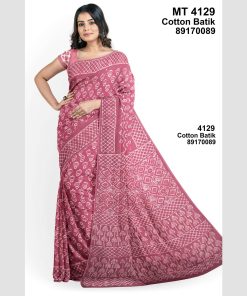 Soft Cotton Batik Saree with Blouse Piece (MT-4129)