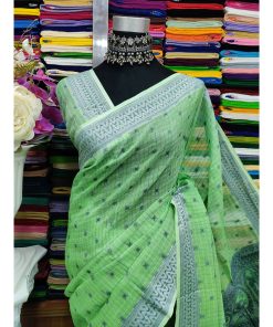 Alternative view of টাঙ্গাইল কটন বালুচুড়ি শাড়ী ব্লাউজ পিছ সহ