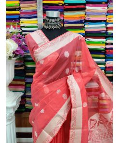 Alternative view of টাঙ্গাইল কটন বালুচুড়ি শাড়ী ব্লাউজ পিছ সহ